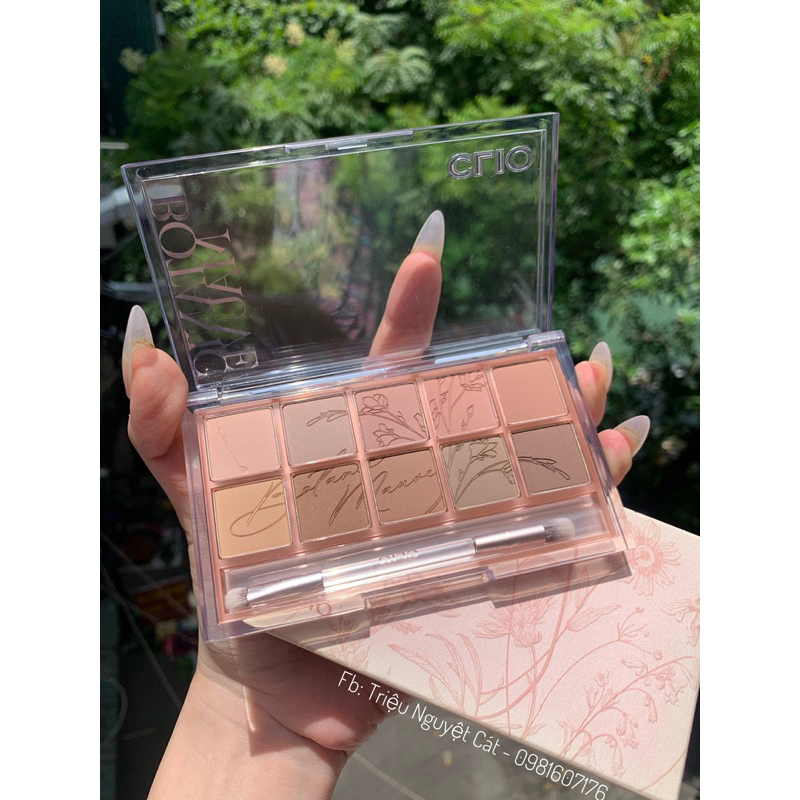 Bảng phấn mắt CLIO Eye Palette màu số 09 Botanic Mauve tone hồng nâu.