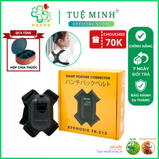 Đai chống gù lưng cảm biến điện tử thông minh Kyphosis FK-212, cảnh báo rung khi ngồi sai tư thế, điều chỉnh góc nghiêng