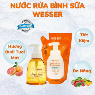 Nước rửa bình sữa Wesser (Nhập khẩu Hàn Quốc)