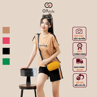 Đồ bộ mặc nhà nữ Fashion G9 STYLE, bộ quần áo nữ mùa hè vải cotton thoáng mát phong cách năng động trẻ trung