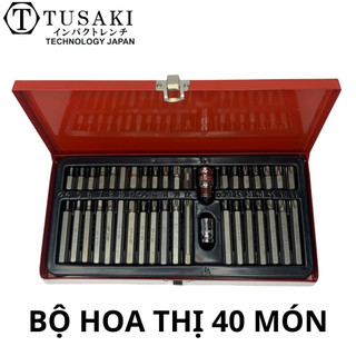 Bộ tip hoa thị 40 chi tiết, Bộ mũi lục giác 40 chi tiết cao cấp