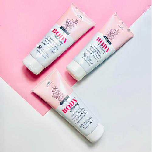 Kem dưỡng trắng da chống nắng body nâng tông 3MB , make up body, sáng da toàn thân 3mb Body Whitening 200ml