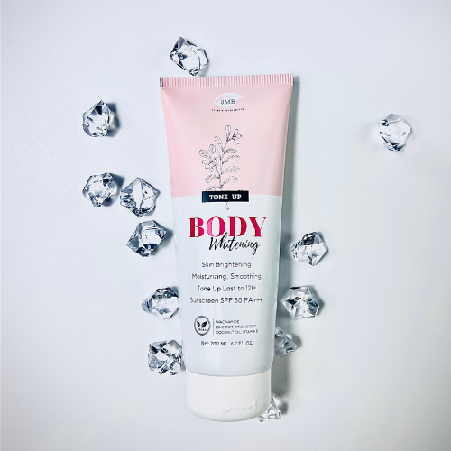 Kem dưỡng trắng da chống nắng body nâng tông 3MB , make up body, sáng da toàn thân 3mb Body Whitening 200ml