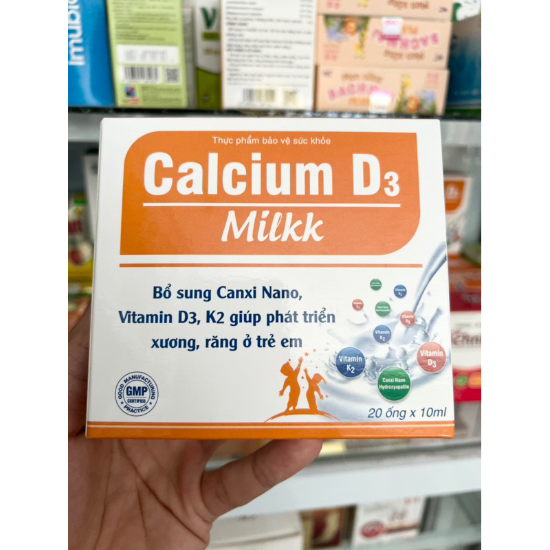 Calcium D3 Milk - kết hợp D3 và MK7 - dạng sữa thơm ngon dễ hấp thu