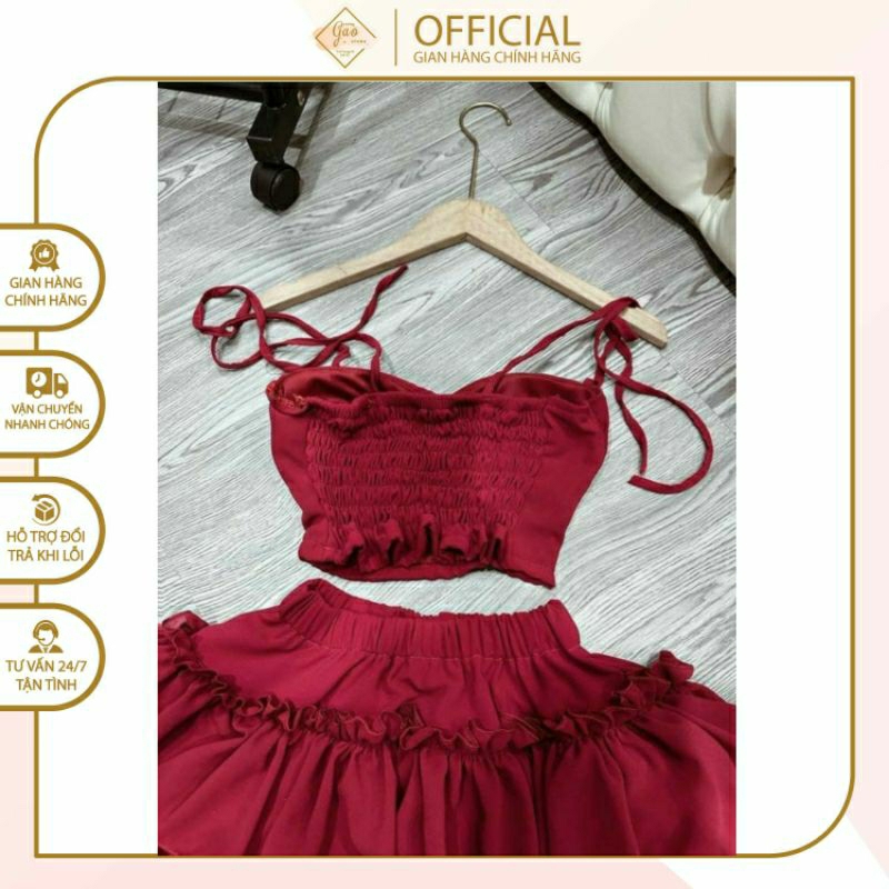 Set Áo Voan Tầng 2 Dây, Có Mút Ngực, Chất Voan Dày Dặn, Thoáng Mát, Phong Cách Sexy Quyến Rũ