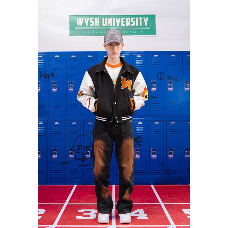 Áo Khoác WYSH Basic Varsity Jacket