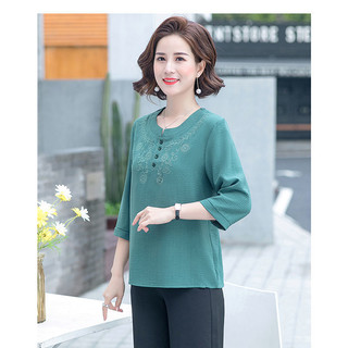 Áo sơ mi đũi trung niên mặc đi chơi cho các mẹ các chị yêu