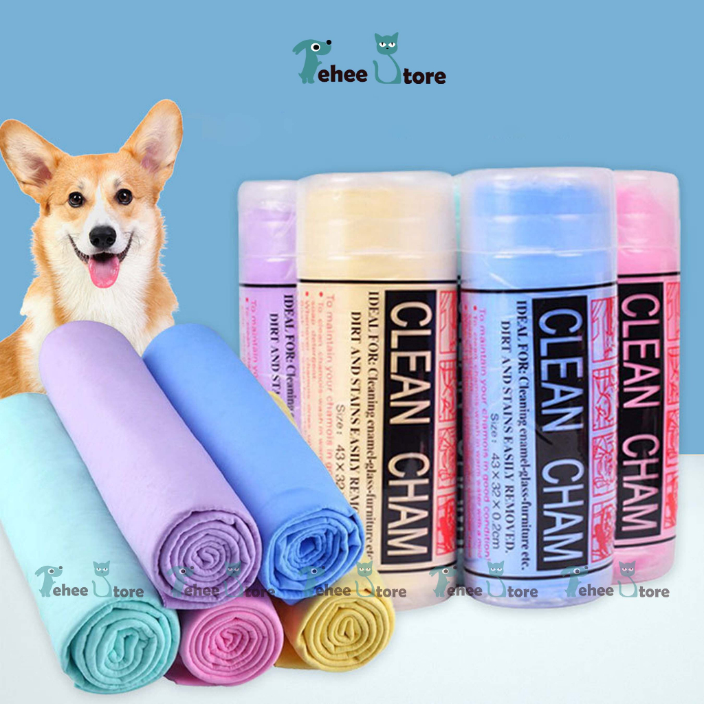 Khăn tắm cho chó mèo clean cham siêu thấm hút size lớn