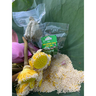 Bông Sen Sấy Thăng Hoa- Tân Cương Xanh- Trà ướp bông sen