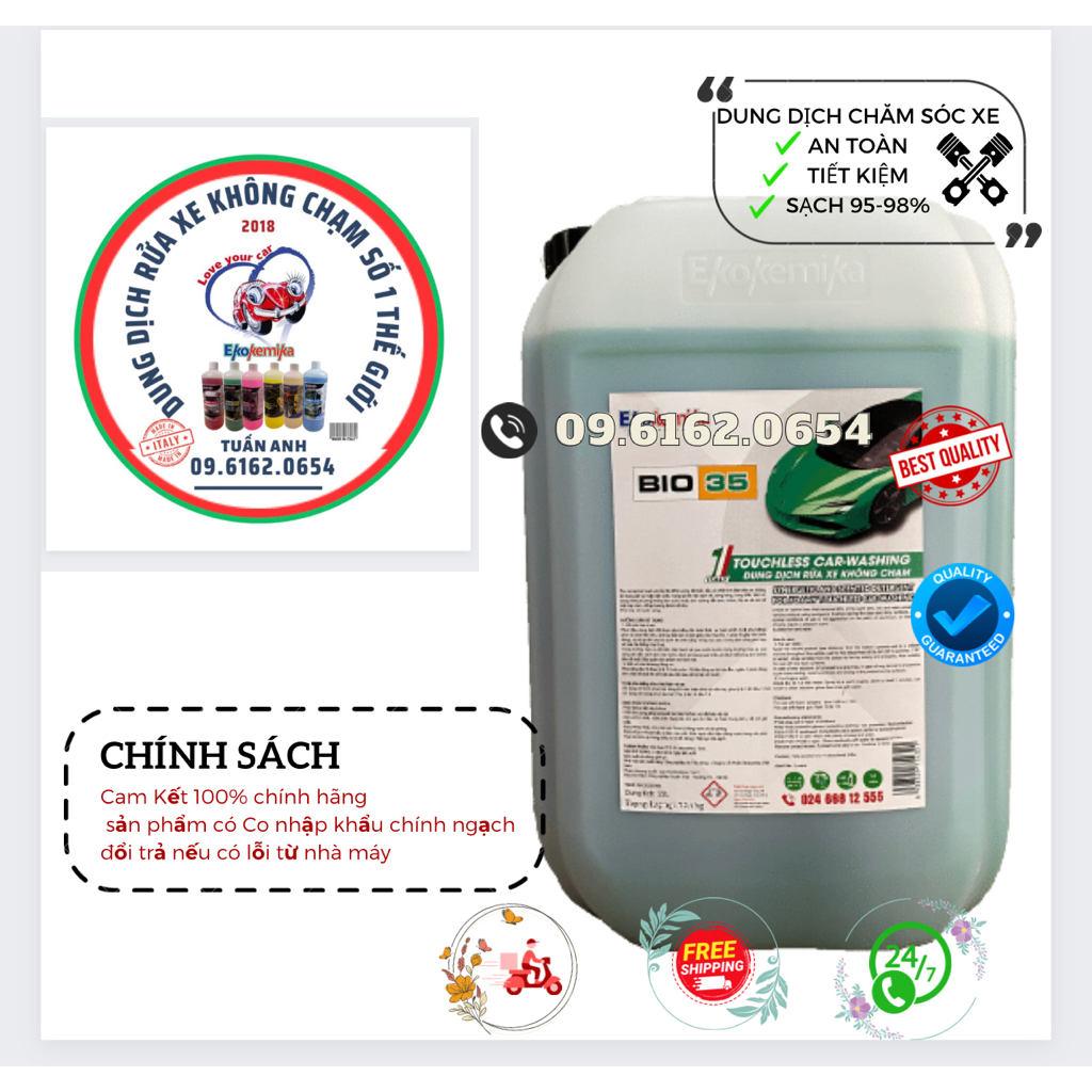 DUNG DỊCH RỬA XE KHÔNG CHẠM BIO 35-22L