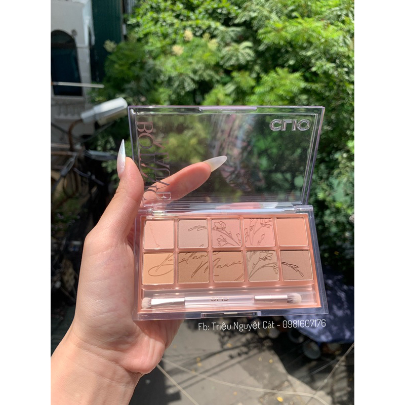 Bảng phấn mắt CLIO Eye Palette màu số 09 Botanic Mauve tone hồng nâu.