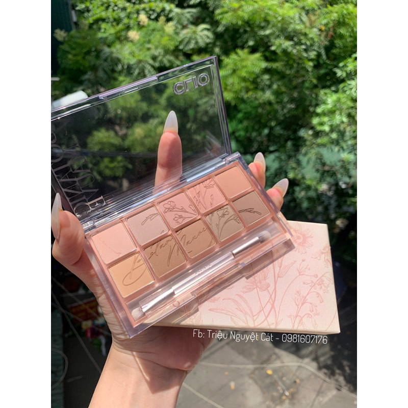 Bảng phấn mắt CLIO Eye Palette màu số 09 Botanic Mauve tone hồng nâu.