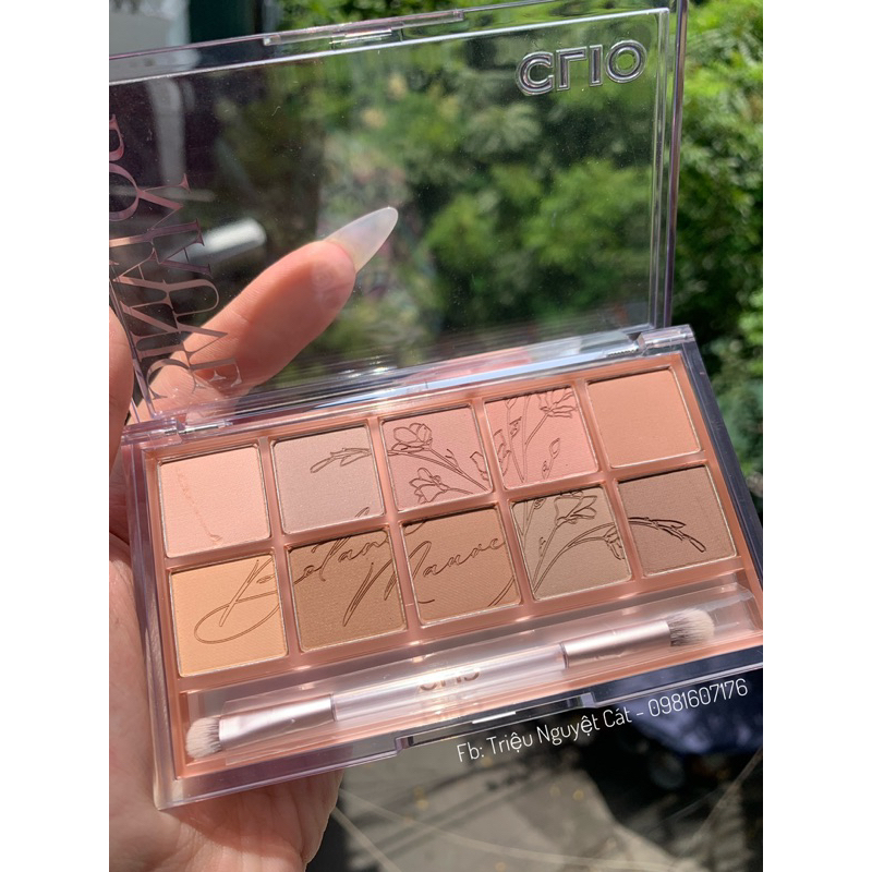 Bảng phấn mắt CLIO Eye Palette màu số 09 Botanic Mauve tone hồng nâu.