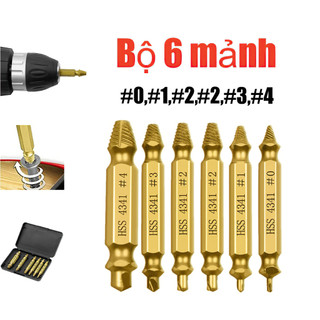 Bộ dụng cụ tháo vít hư hỏng bộ dụng cụ tháo vít gãy đa năng mũi khoan hai mặt
