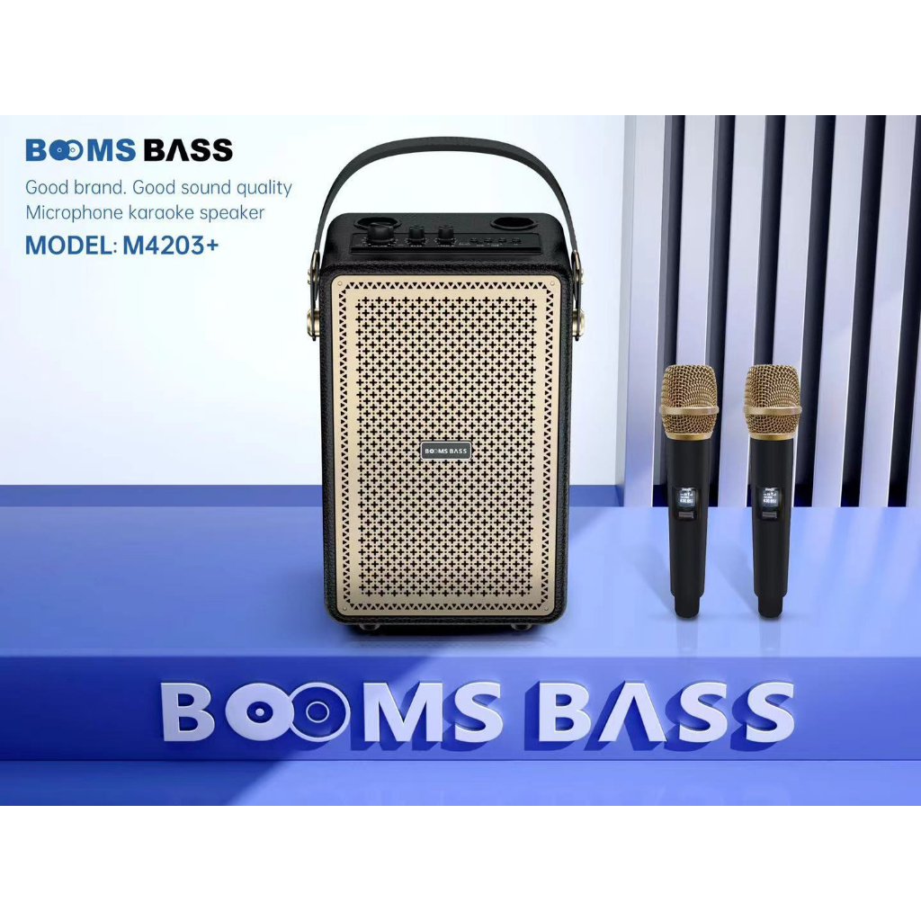 Loa Bluetooth karaoke M4203 Output 100W Bass mạnh treble rời âm thanh đỉnh cao bảo hành chính hãng -TECHHIGH