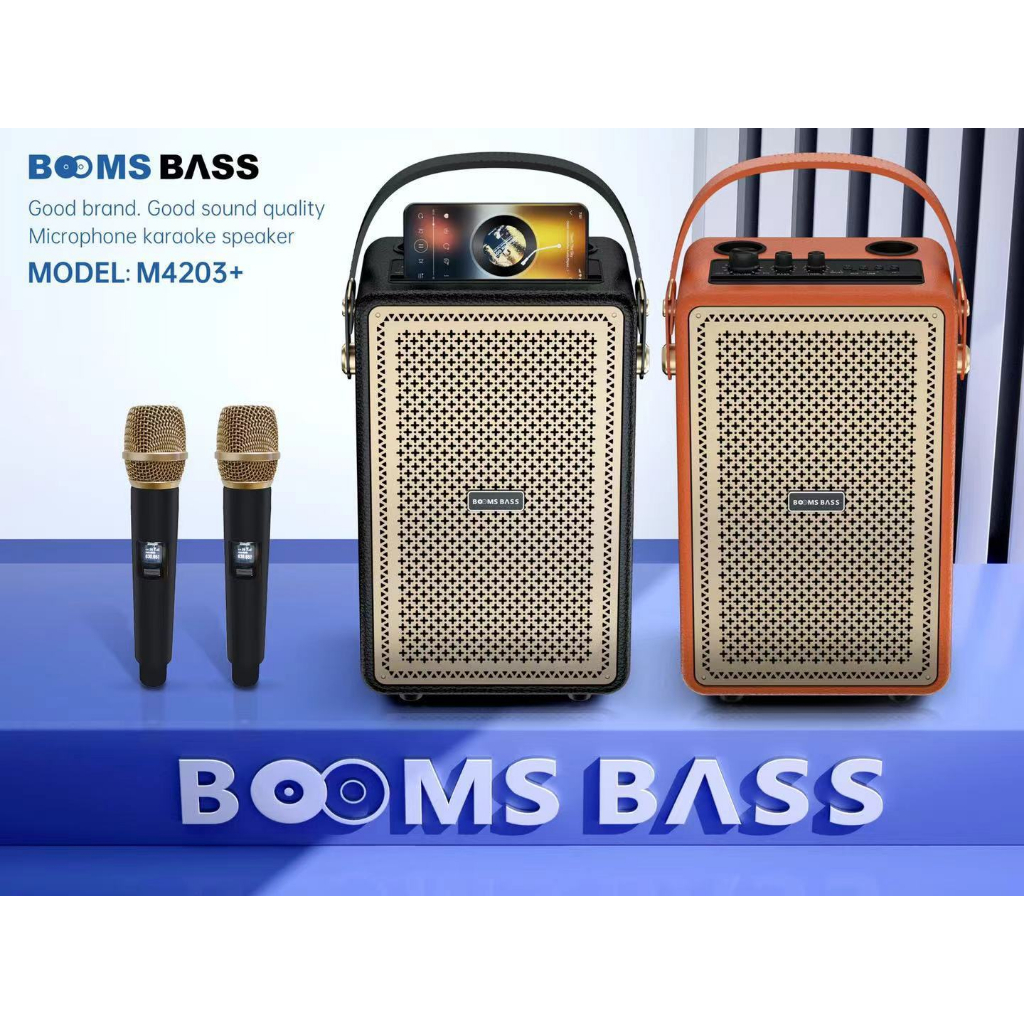 Loa Bluetooth karaoke M4203 Output 100W Bass mạnh treble rời âm thanh đỉnh cao bảo hành chính hãng -TECHHIGH