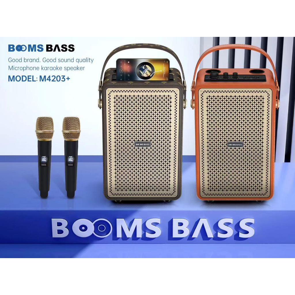 Loa Bluetooth karaoke M4203 Output 100W Bass mạnh treble rời âm thanh đỉnh cao bảo hành chính hãng -TECHHIGH