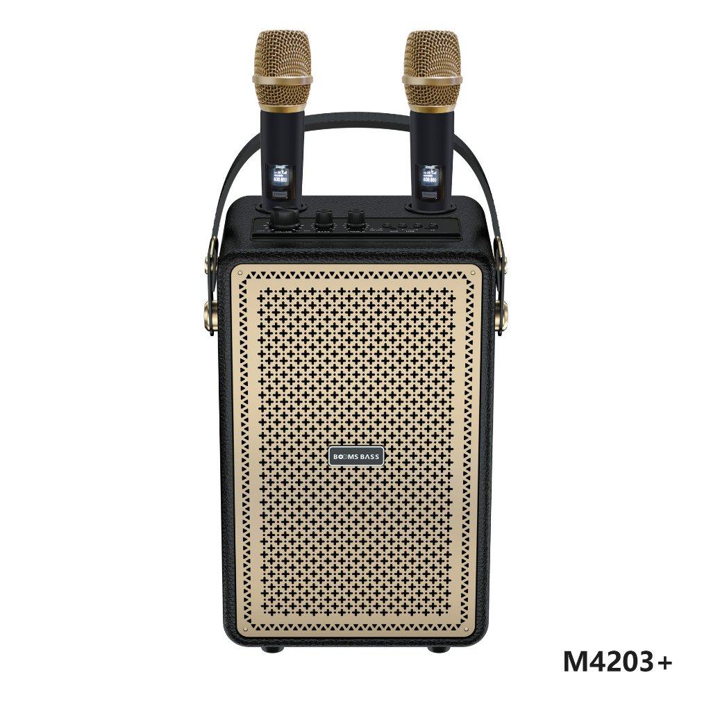 Loa Bluetooth karaoke M4203 Output 100W Bass mạnh treble rời âm thanh đỉnh cao bảo hành chính hãng -TECHHIGH