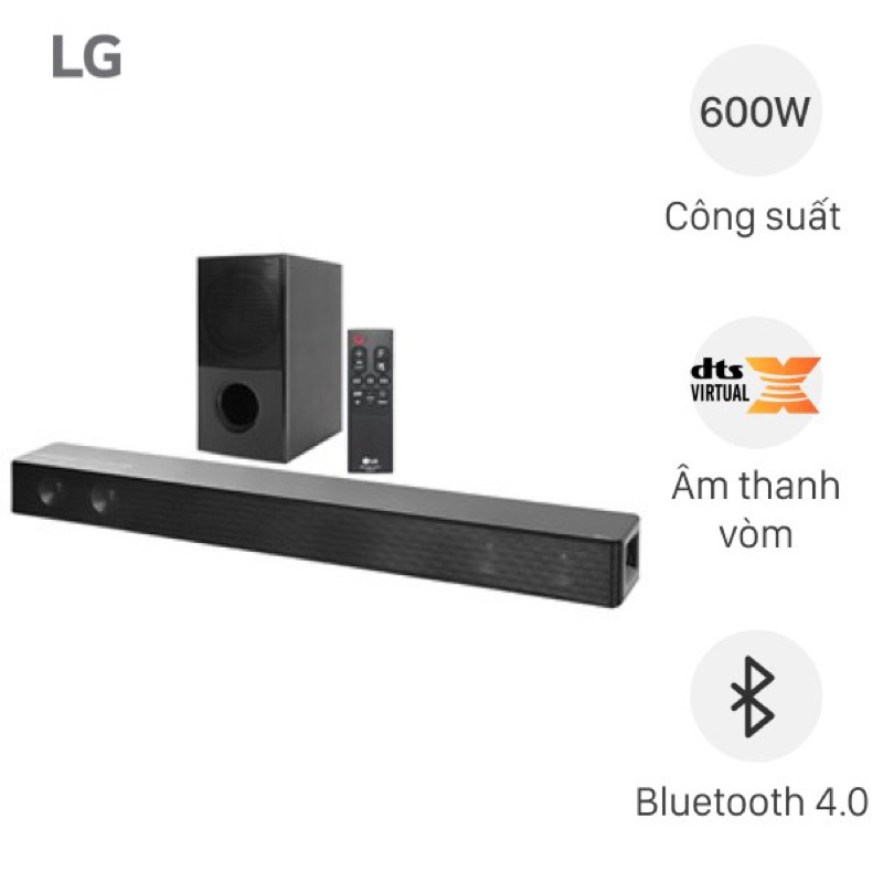Loa thanh soundbar LG 4.1 SNH5 600W chính hãng Bảo Hành 12 Tháng