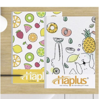 Set 5 Vở Kẻ Ngang Hải Tiến Haplus Fruit ( 80, 120 Trang )