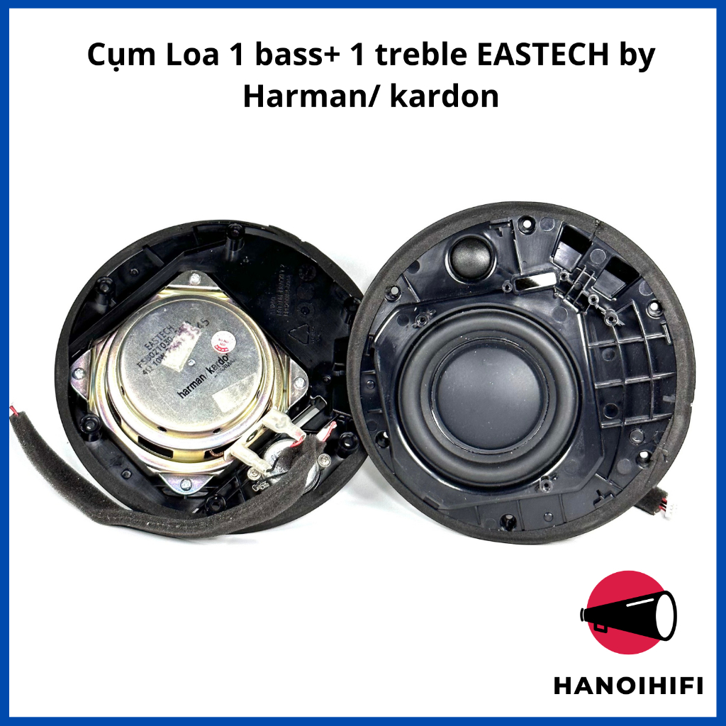 Cụm loa bán thành phẩm thay thế Harman/ Kardon loa mid bass 3.25inch từ neo kèm treble 1inch 10W+10W