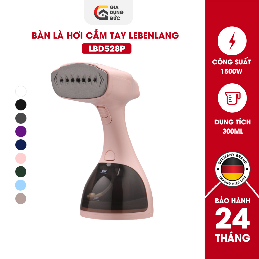 Bàn ủi hơi nước cầm tay LEBENLANG LBD528 công suất 1500W-300ML,thương hiệu Đức, bảo hành 2 năm