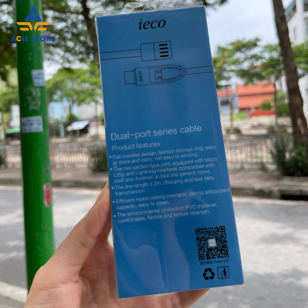 Cáp sạc 2 Đầu Dây Cáp Chắc Chắn ACIE STORE