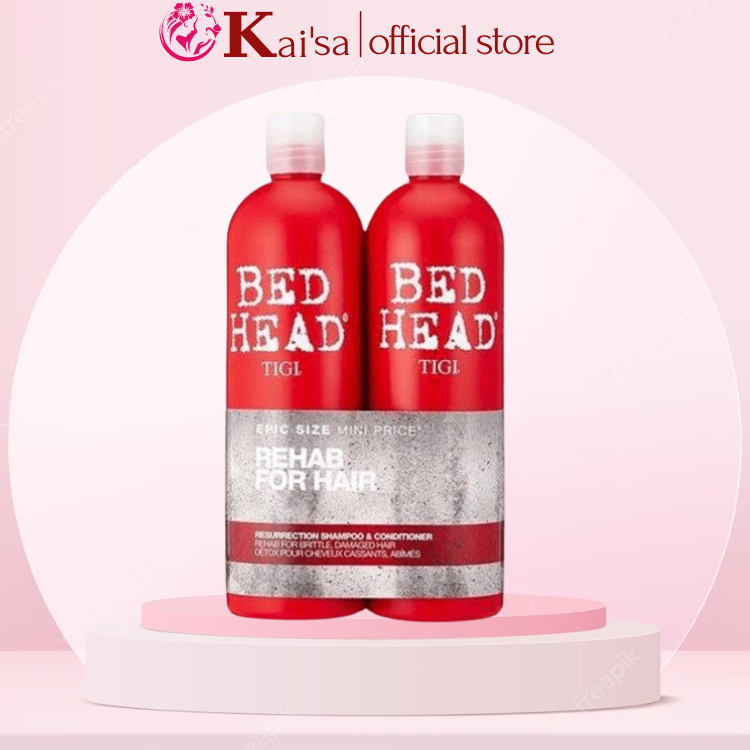 Cặp Dầu Gội Xả TIGI BED HEAD - Phục Hồi Tóc Khô Xơ, Hư Tổn, Giảm Gãy Rụng