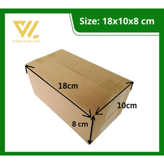 18x10x8 combo 100 hộp carton đóng hàng - hộp cod