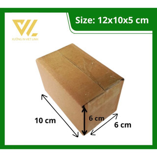 10x6x6 combo 100 hộp carton đóng hàng - hộp cod