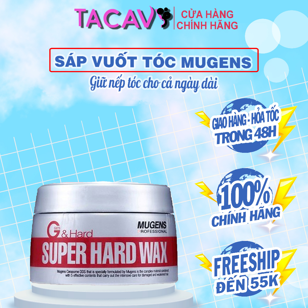 Sáp vuốt tóc nam GETS MUGENS HARD WAX chính hãng , chăm sóc tóc , giữ nếp tóc