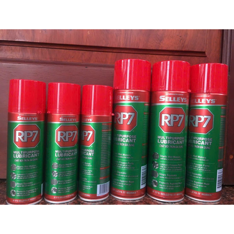 RP7 chính hãng , bình xịt tẩy rỉ sét và bôi trơn kim loại hàng 150g,300g