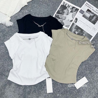 Áo thun sát nách cổ tim phối dây xích cá tính viens store
