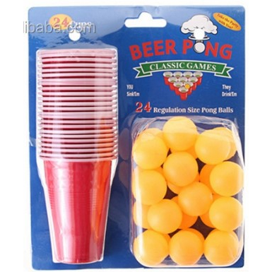 Trò chơi tiệc tùng party bảng đồ uống bia Beer Pong 24 cups