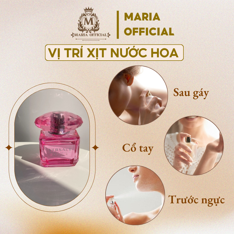 Nước hoa nữ Versace Bright Crystal cơn mơ màng của nàng thiếu nữ chiết 10ml