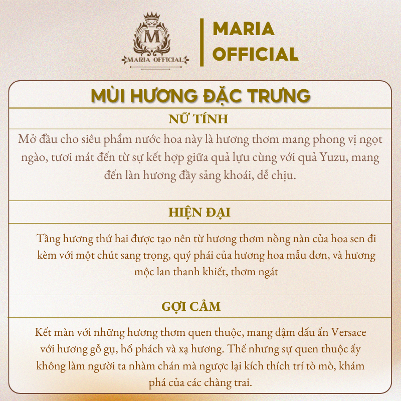 Nước hoa nữ Versace Bright Crystal cơn mơ màng của nàng thiếu nữ chiết 10ml