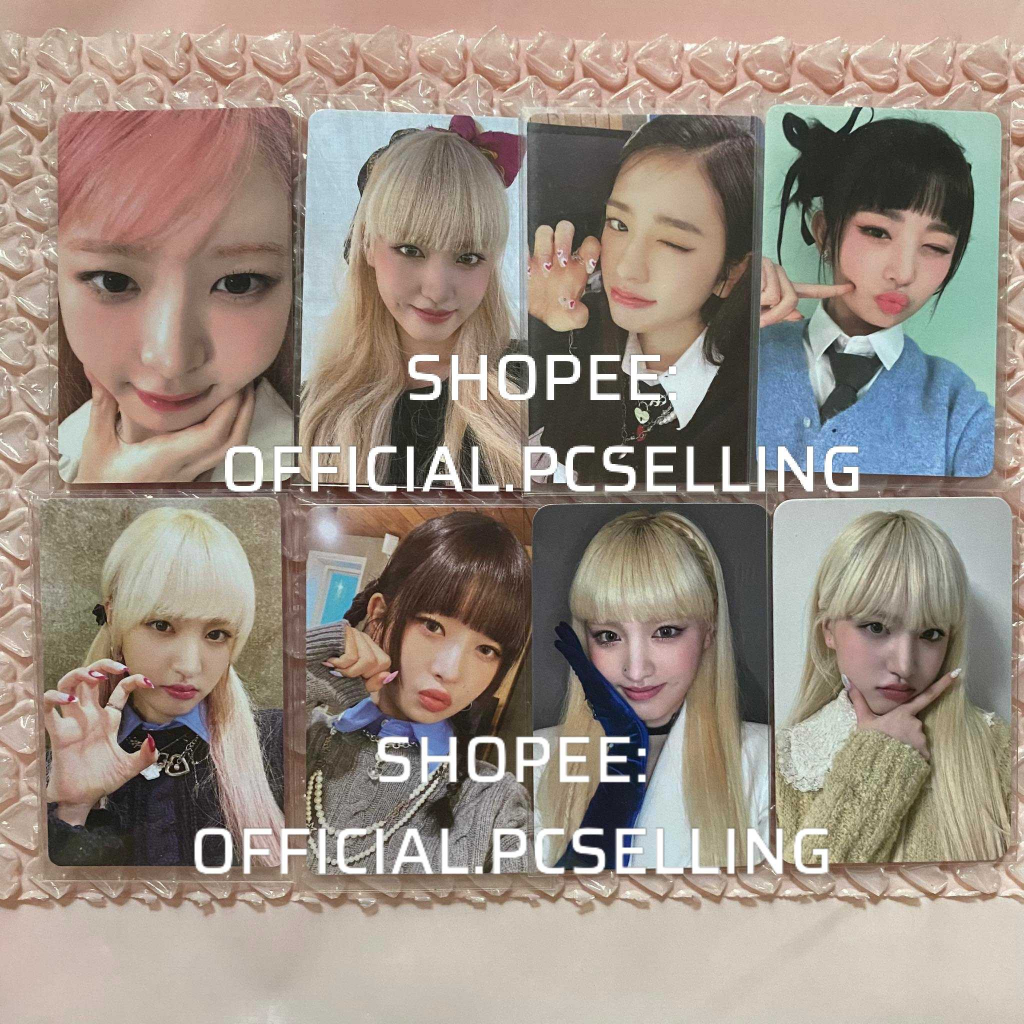 Photocard IVE card hot Wonyoung chính hãng thẻ bài bo góc IVE mặc định df