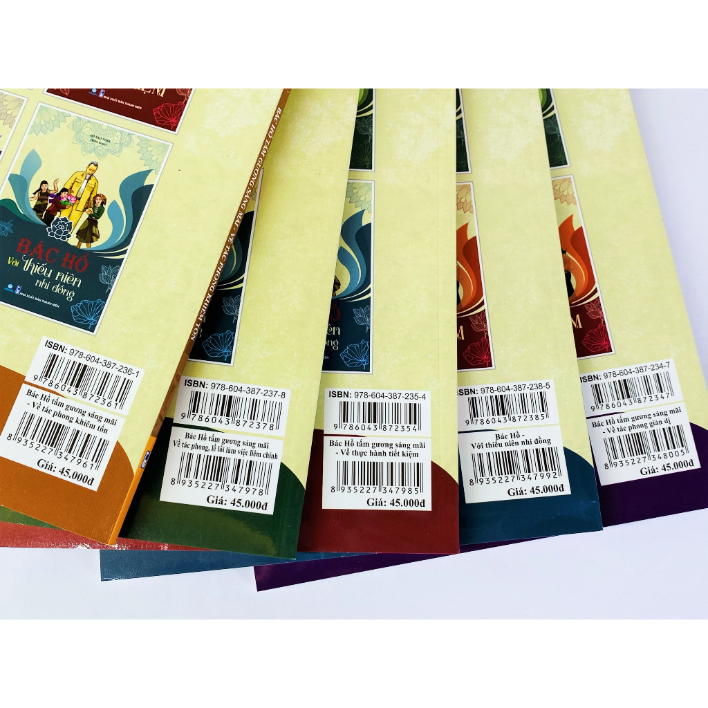 Sách - Trọn bộ 5 cuốn Bác Hồ tấm gương sáng mãi - ndbooks
