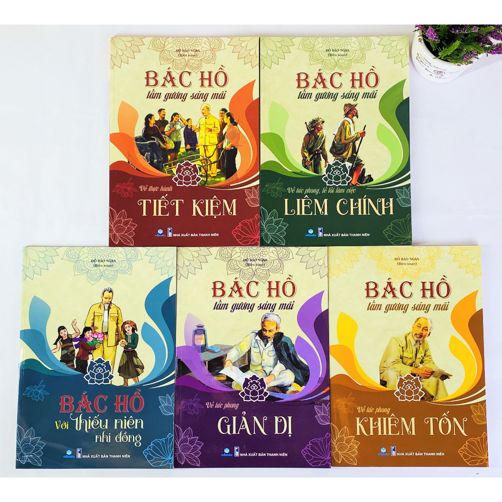 Sách - Trọn bộ 5 cuốn Bác Hồ tấm gương sáng mãi - ndbooks