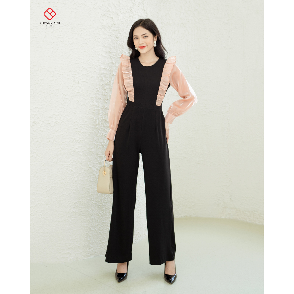 Jumpsuit thiết tay dài sang trọng SJ1121 - Phong Cách SAIGON