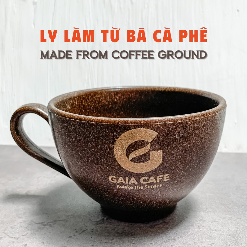 Ly cà phê làm từ BÃ CÀ PHÊ TÁI CHẾ - Gaia Cafe - dung tích 300mL