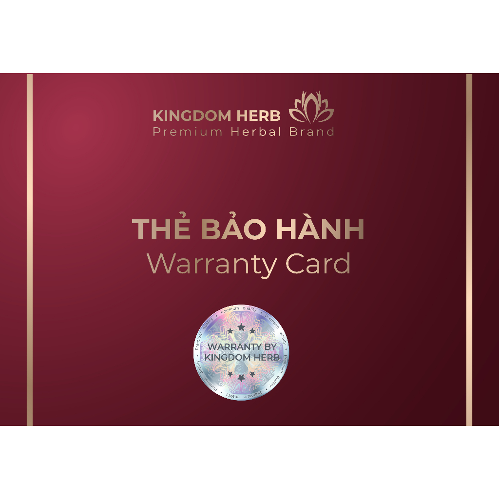Thẻ bảo hành online sản phẩm thương hiệu Saffron Kingdom Herb