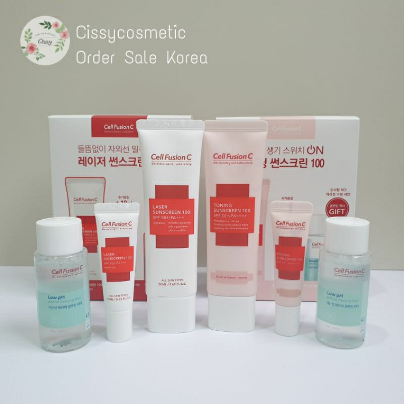 Cell Fusion C Set KCN Full 50ml + KCN Mini 10ml + Nước Tẩy Trang 50ml