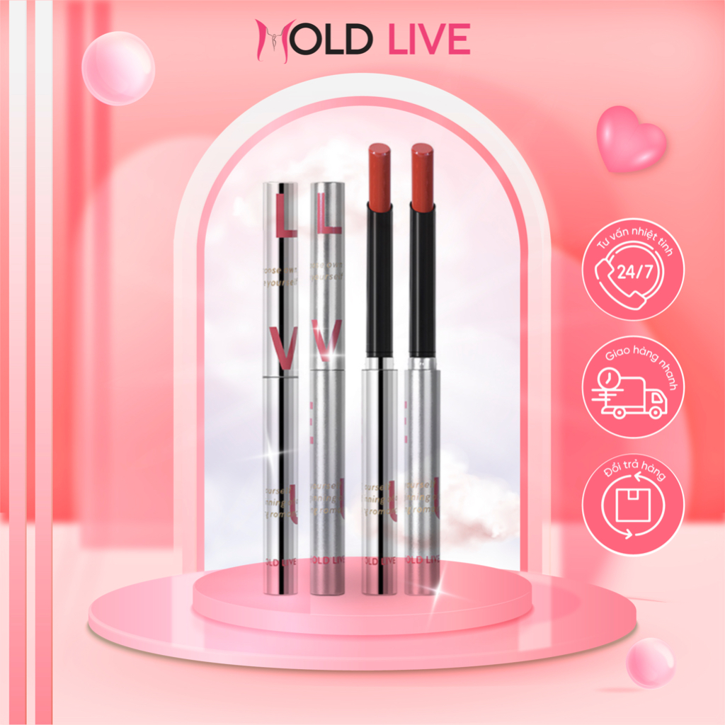 Son thỏi lì Hold Live mềm mịn môi lâu trôi Tiny Sliver HL516