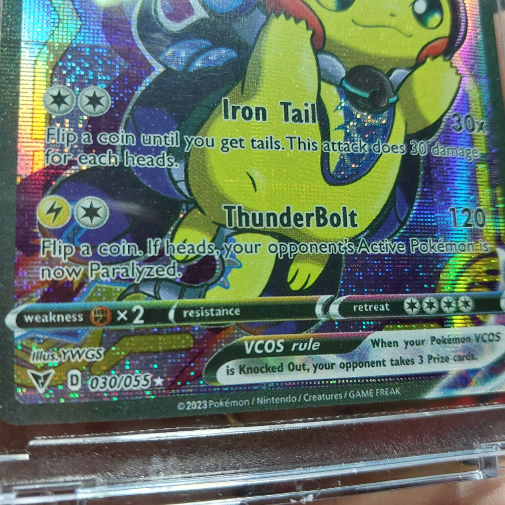 Thẻ Pikachu cosplay Miraidon xe xanh Vmax 1459 d38 34