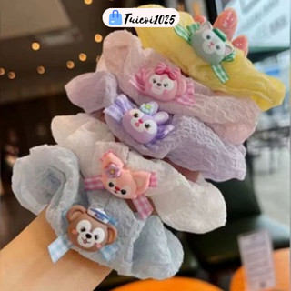 Dây cột tóc hoạt hình hoạ tiết gấu xinh xắn đủ màu