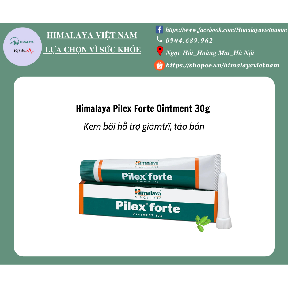 Kem mỡ hỗ trợ cải thiện trĩ Himalaya Pilex Forte Ointment 30g