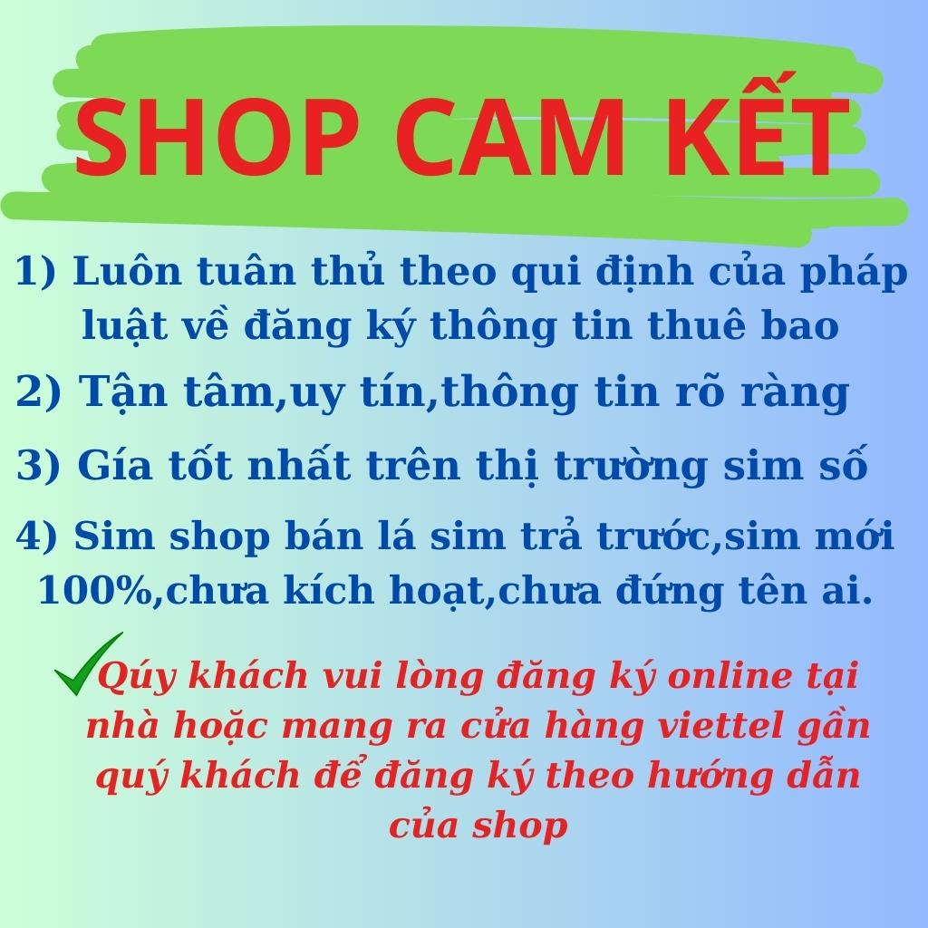 Sim 096,097,098,0988,0989,Sim viettel Trả Trước Gía Rẻ,Đăng Ký chính chủ.