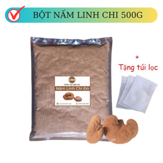 Nấm linh chi đỏ Việt Nam xay bột 500g (Xích chi vị đắng nhẹ dễ dùng)