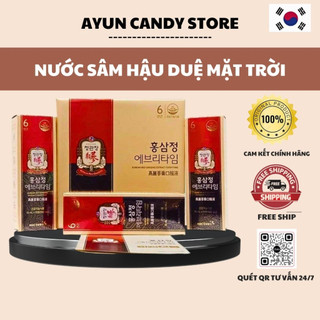Nước hồng Sâm Cheong Kwan Jang Everytime Balance 10ml*30 gói (30 gói) - Sâm Hậu Duệ Mặt Trời KGC Cheong Kwan Ja